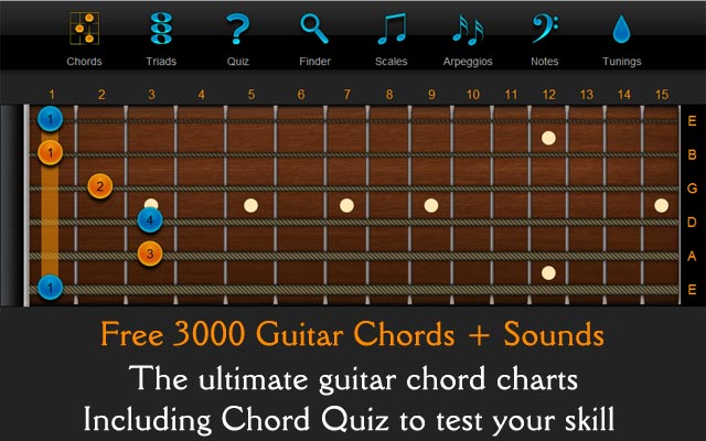 Free Guitar Chords - ChordFinder.com