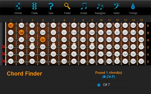 Reverse Chord Finder Tool - ChordFinder.com
