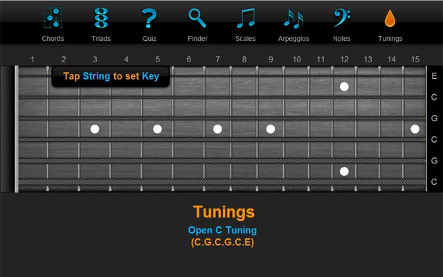 Open C Tuning - ChordFinder.com