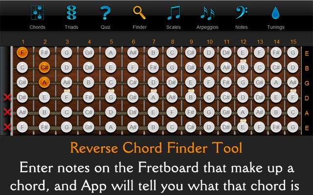 Reverse Chord Finder - ChordFinder.com